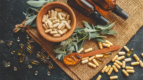 Vitamina a compressione diretta e volantino minerale